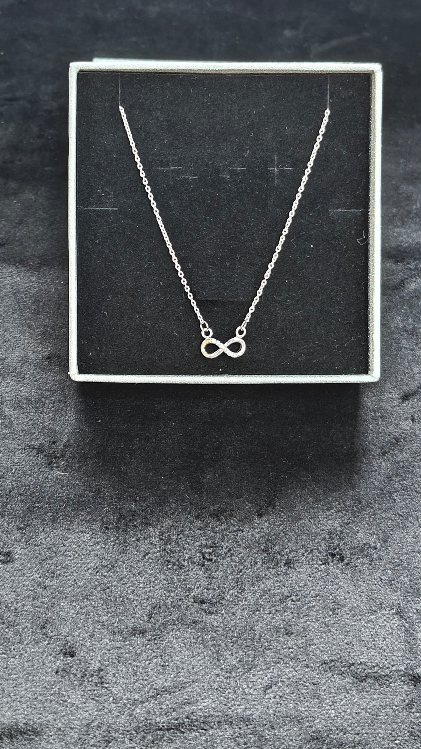 STERLING SILVER INFINITY NECKLACE