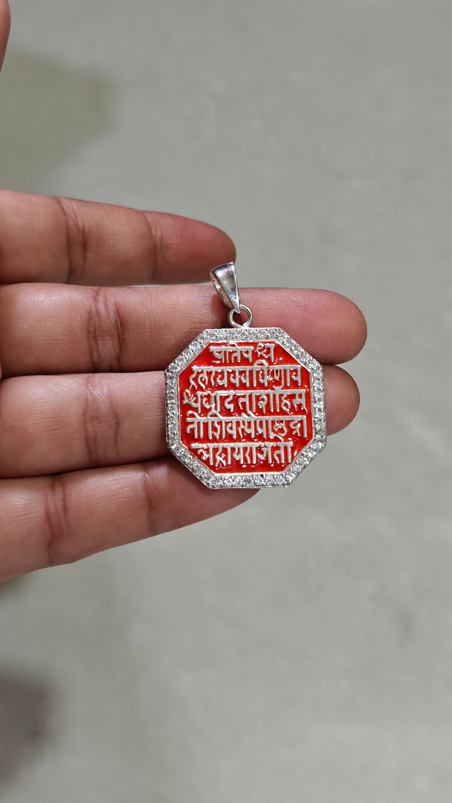 CHHATRAPATI SHIVAJI MAHARAJ RAJMUDRA PENDANT WITH CHAIN