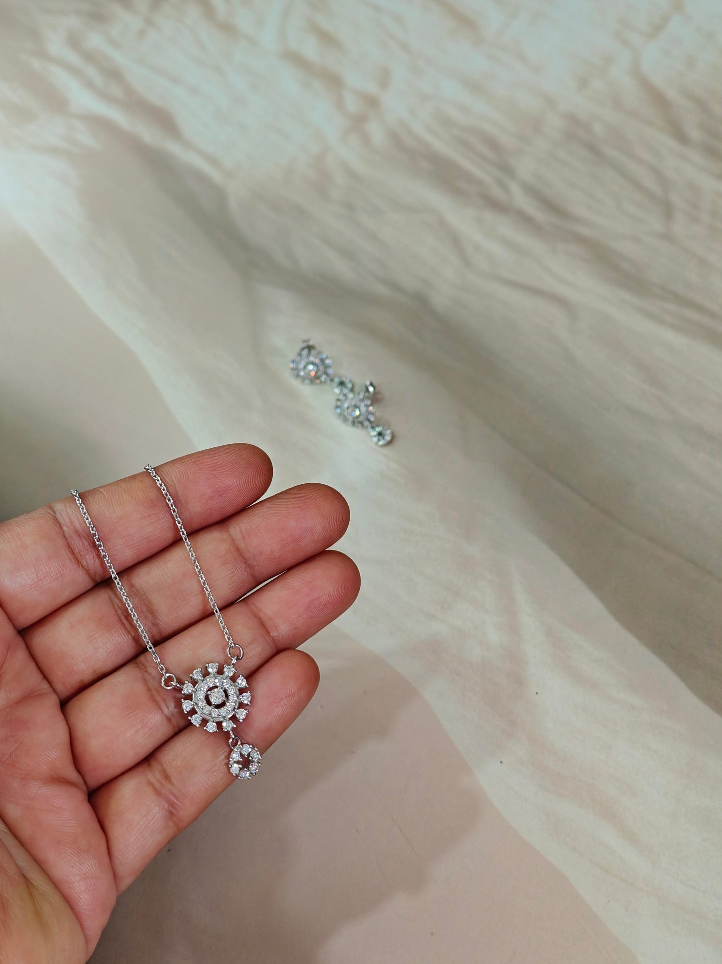 SUNSHINE PENDENT AND EARRING