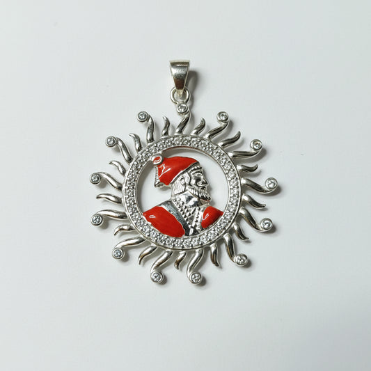 CHHATRAPATI SHIVAJI MAHARAJ SILVER PENDANT