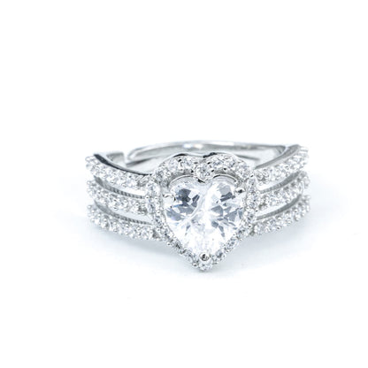3 LAYER HEART SHAPE RING