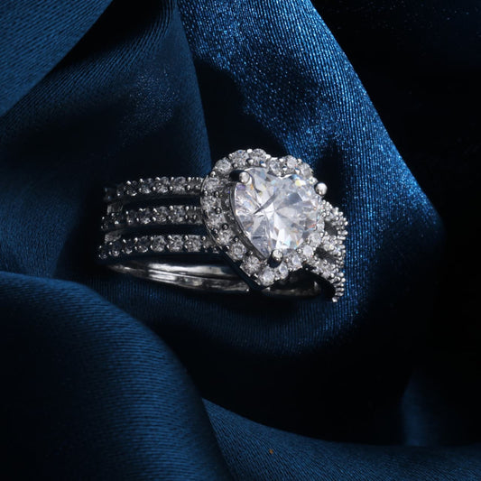 3 LAYER HEART SHAPE RING